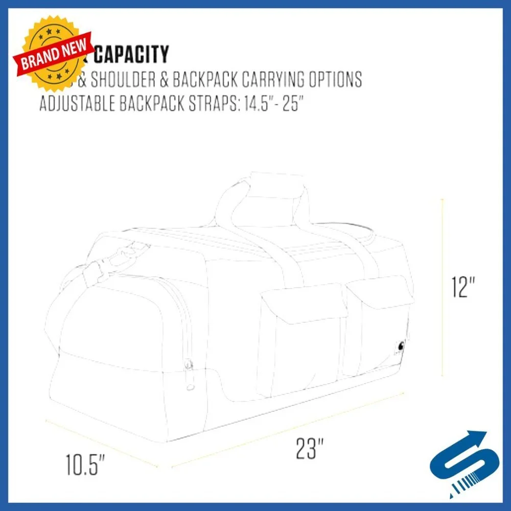 Heavy-Duty Utility Duffel Bag Tactical Travel Gear Durable Water Repellent